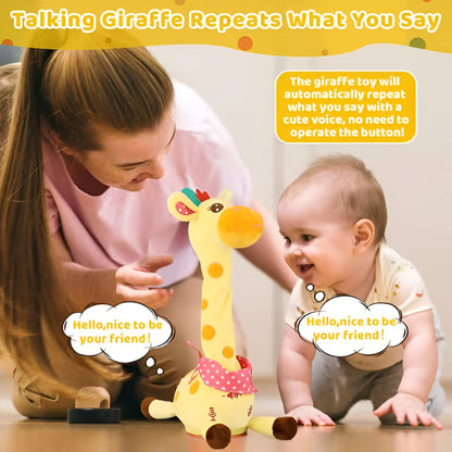 Little Manta Singing Giraffe Plush Toy