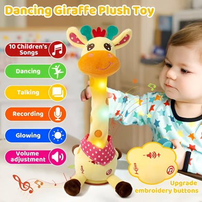 Little Manta Singing Giraffe Plush Toy