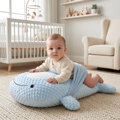 Little Manta Whale Tummy Relief Pillow