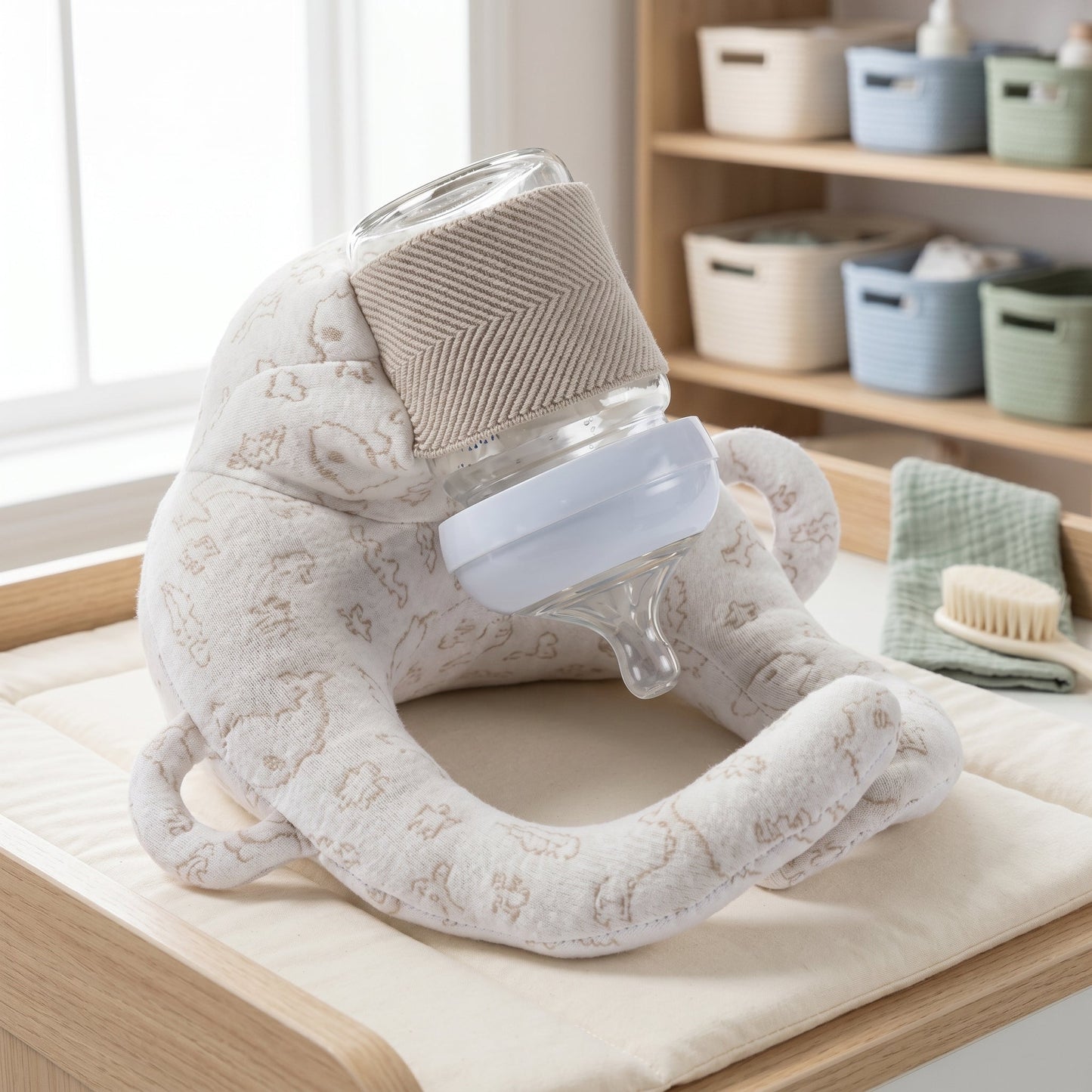 Manta Hands-Free Baby Bottle Feeding Pillow