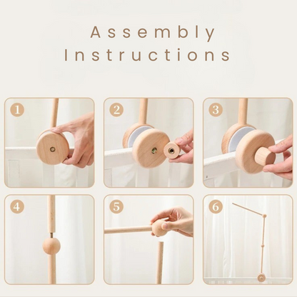 Musical Crib Mobile Set with Arm