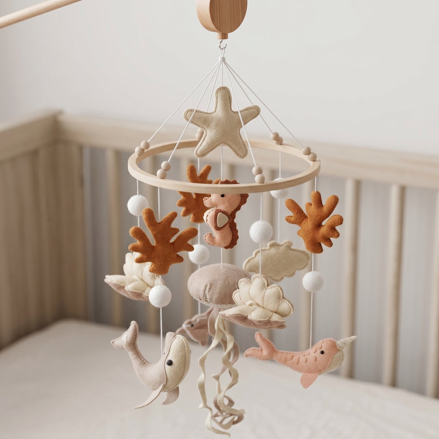 Musical Crib Mobile Set with Arm