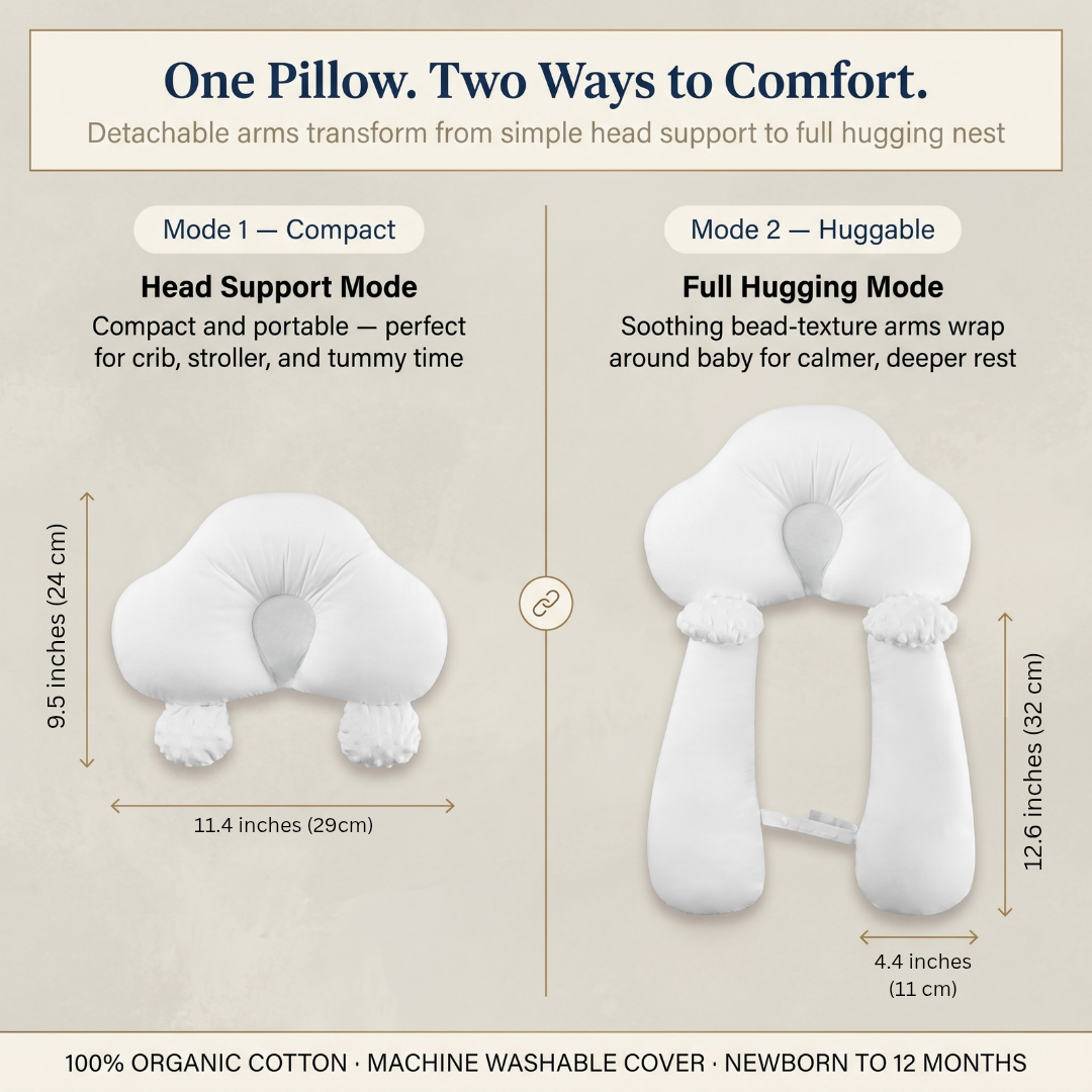 Little Manta Huggable Baby Pillow