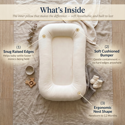 Little Manta Pastel Baby Lounger Pillow